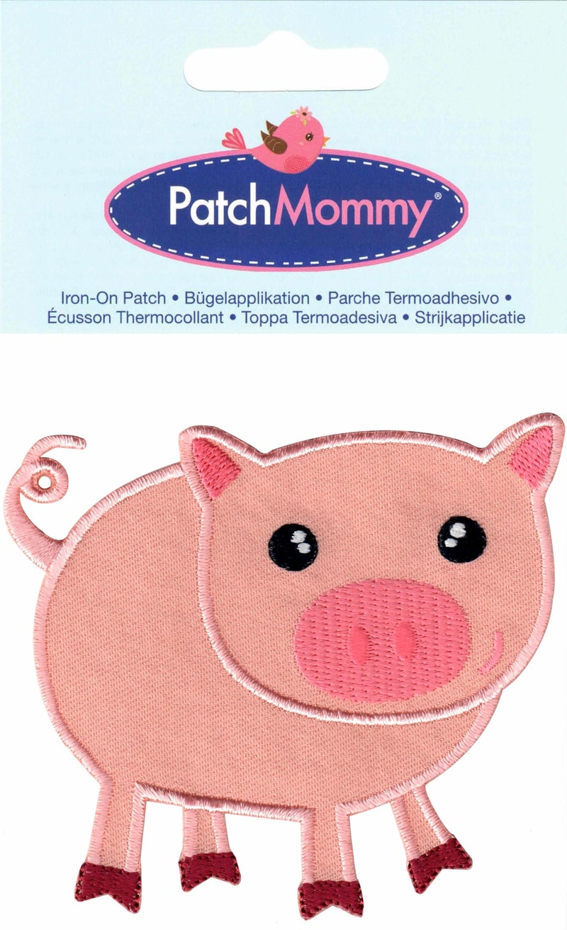 PatchMommy Pig Patch  Iron On/Sew On - Appliques for Kids Children - Image 3